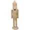 14.75" Unfinished Paintable Wooden Christmas Nutcracker with a Crown